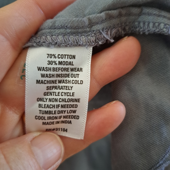 True craft tie dye cotton/modal button down - Picture 4 of 4